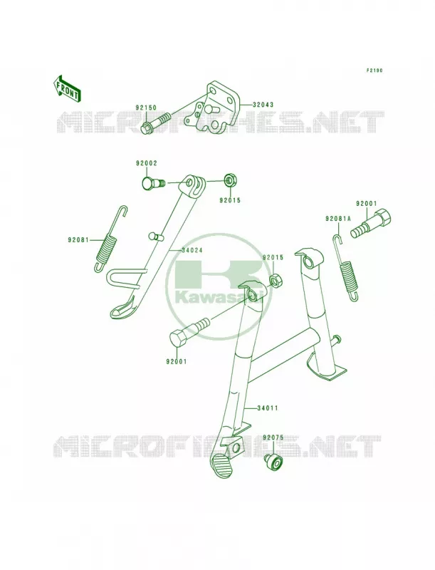 Stands Kawasaki MOTOS 250 1992 Ninja 250R  EX250-F6