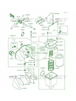 Air Cleaner pour Kawasaki ZR1100 Zephyr