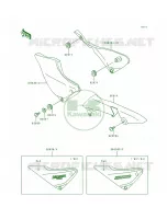 Side CoversChain Cover pour Kawasaki ZR1100 Zephyr
