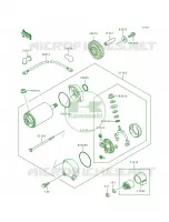 Starter Motor pour Kawasaki ZR1100 Zephyr