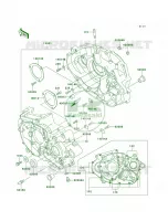 Crankcase pour Kawasaki KLX650R