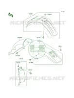 Fenders pour Kawasaki KLX650R