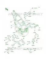 Frame Fittings pour Kawasaki KLX650R