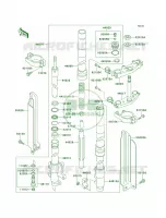 Front Fork pour Kawasaki KLX650R