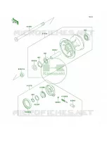 Front Hub pour Kawasaki KLX650R