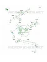 Gear Change Mechanism pour Kawasaki KLX650R