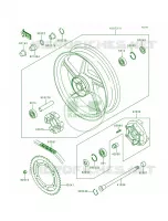 Rear Hub pour Kawasaki Zephyr