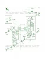 SuspensionShock Absorber pour Kawasaki Zephyr