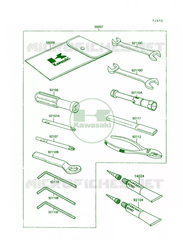 Owner's Tools Kawasaki MOTOS 250 1989 Ninja 250R  EX250-F3