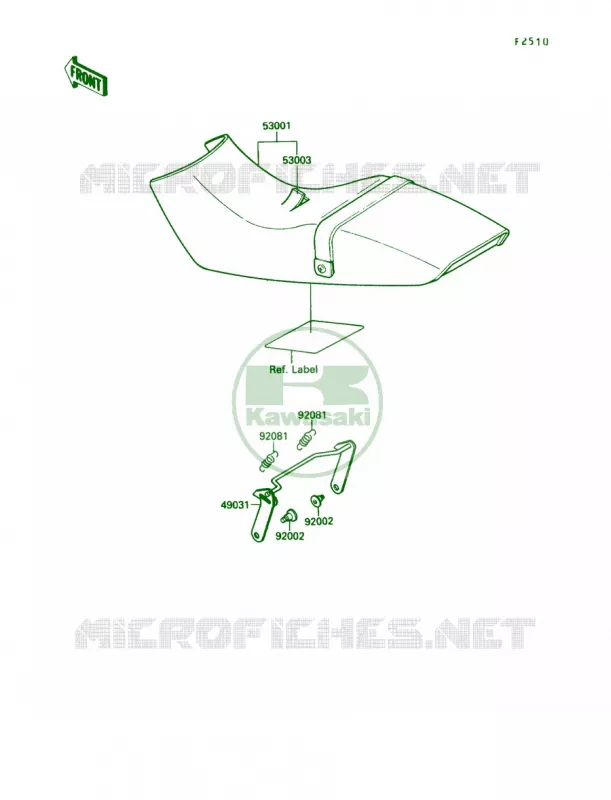 Seat Kawasaki MOTOS 250 1988 Ninja 250R  EX250-F2