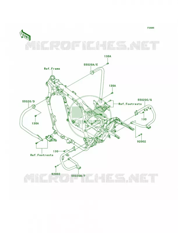 Guards Kawasaki MOTOS 1700 2014 Vulcan 1700 Nomad ABS  VN1700DEF
