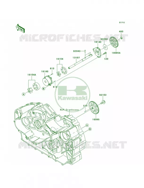 Oil Pump Kawasaki MOTOS 1700 2014 Vulcan 1700 Nomad ABS  VN1700DEF