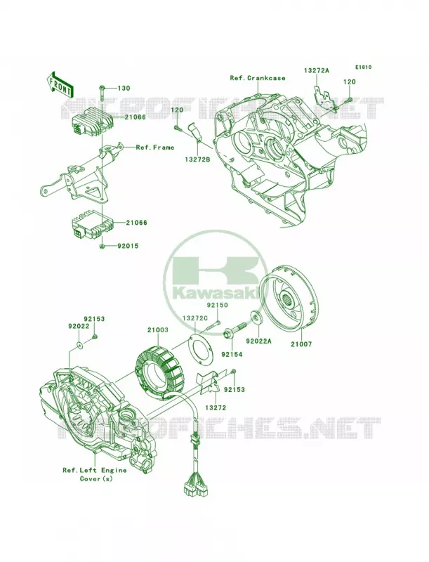 Generator Kawasaki MOTOS 1700 2014 Vulcan 1700 Nomad ABS  VN1700DEFA