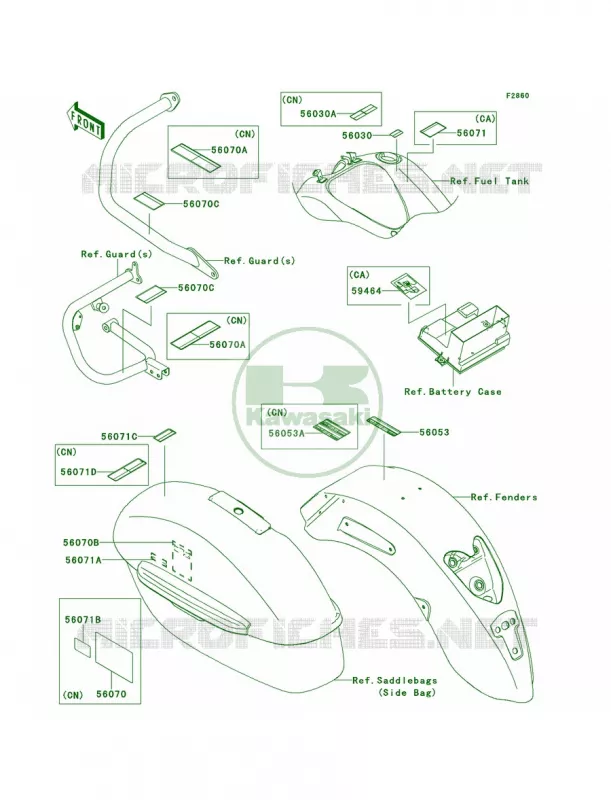 Labels Kawasaki MOTOS 1700 2014 Vulcan 1700 Nomad ABS  VN1700DEFA