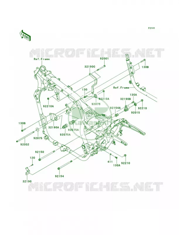 Frame Fittings Kawasaki MOTOS 1700 2013 Vulcan 1700 Vaquero  VN1700JDFA